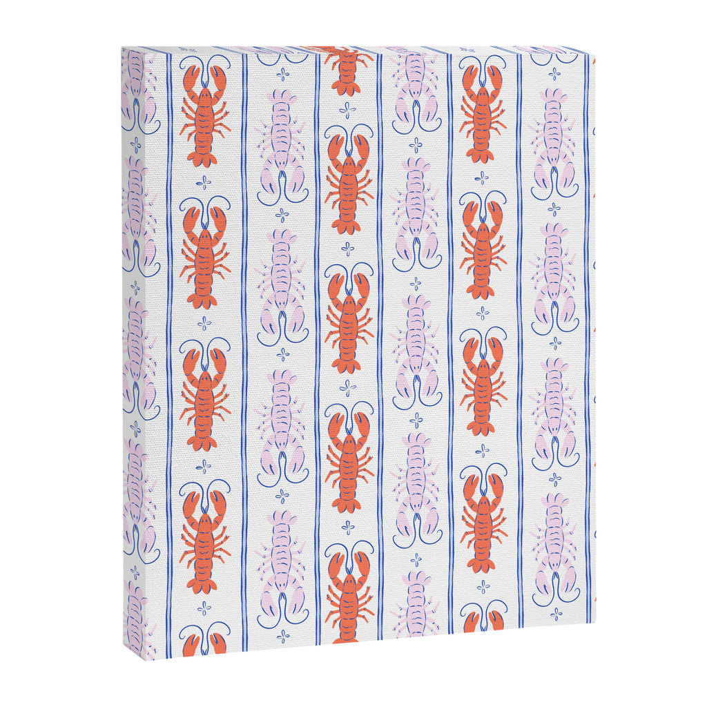 Lobster Stripe Pattern Canvas Print Gallery Image 8