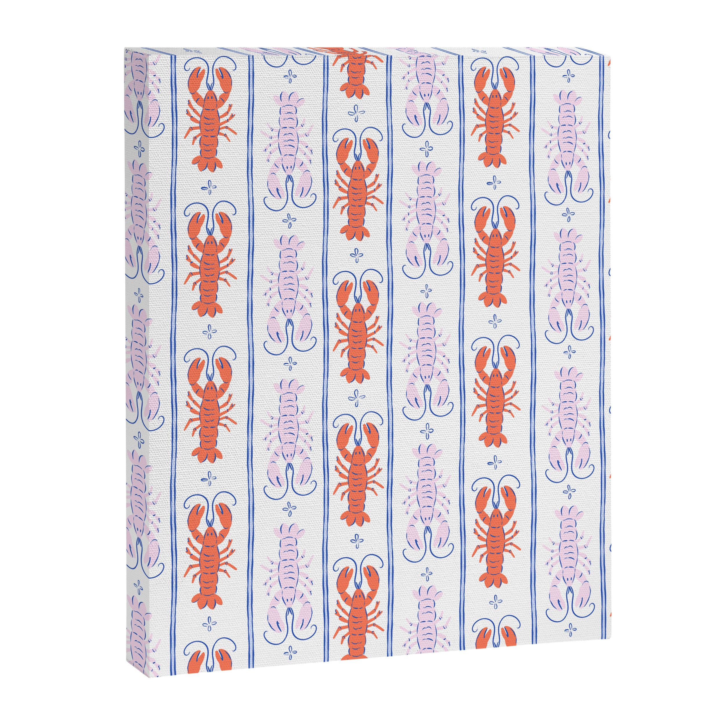 Lobster Stripe Pattern Canvas Print Gallery Image 8