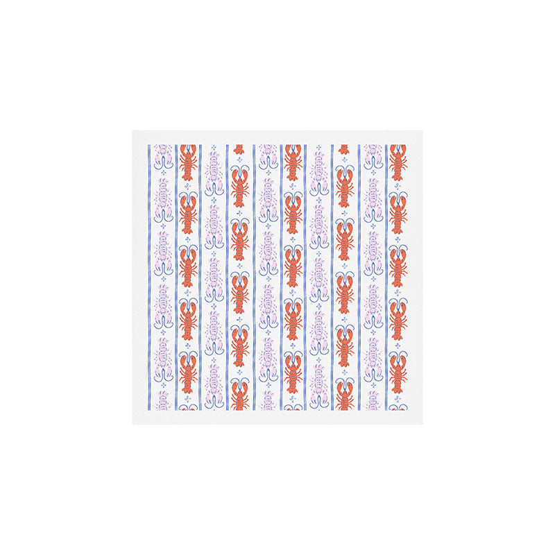 Lobster Stripe Pattern Art Print Gallery Image 1