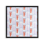 Lobster Stripe Pattern Framed Canvas Print Gallery Image 3