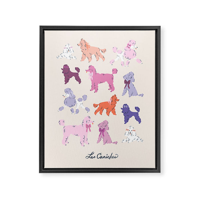Oodles of Poodles Framed Canvas Print Gallery Image 1