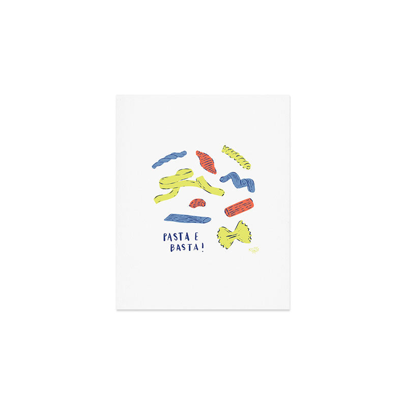 Pasta in Primary Colors  Art Print Gallery Image 1