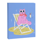 Pink Summer Cat  Canvas Print Gallery Image 6