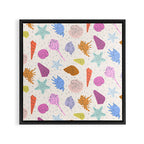 Rainbow Seashells Framed Canvas Print Gallery Image 3