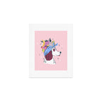 Spaniel with Fruit Hat Dog Illustration Art Print Gallery Image 1