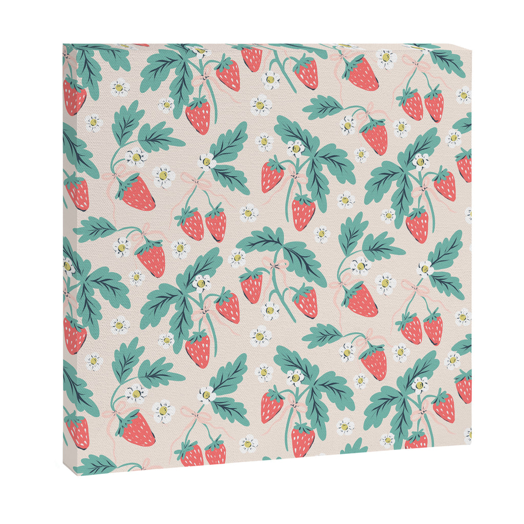 Stawberries with Flowers Canvas Print Gallery Image 3