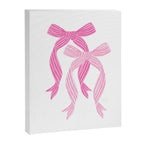 striped bows in pink Canvas Print Gallery Image 8