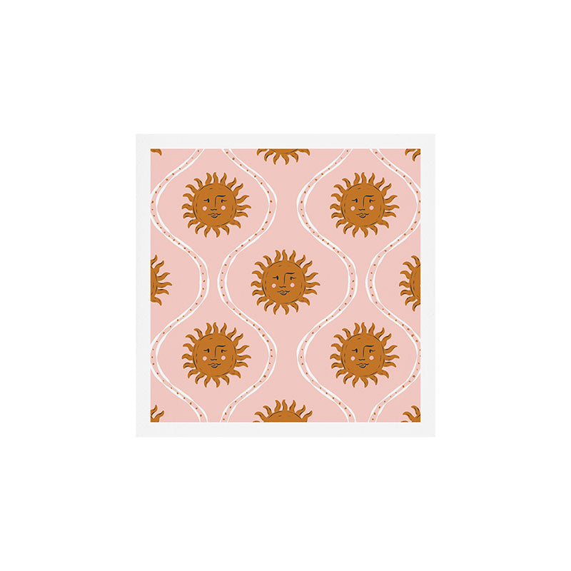 Suns in pink and gold Art Print Gallery Image 1