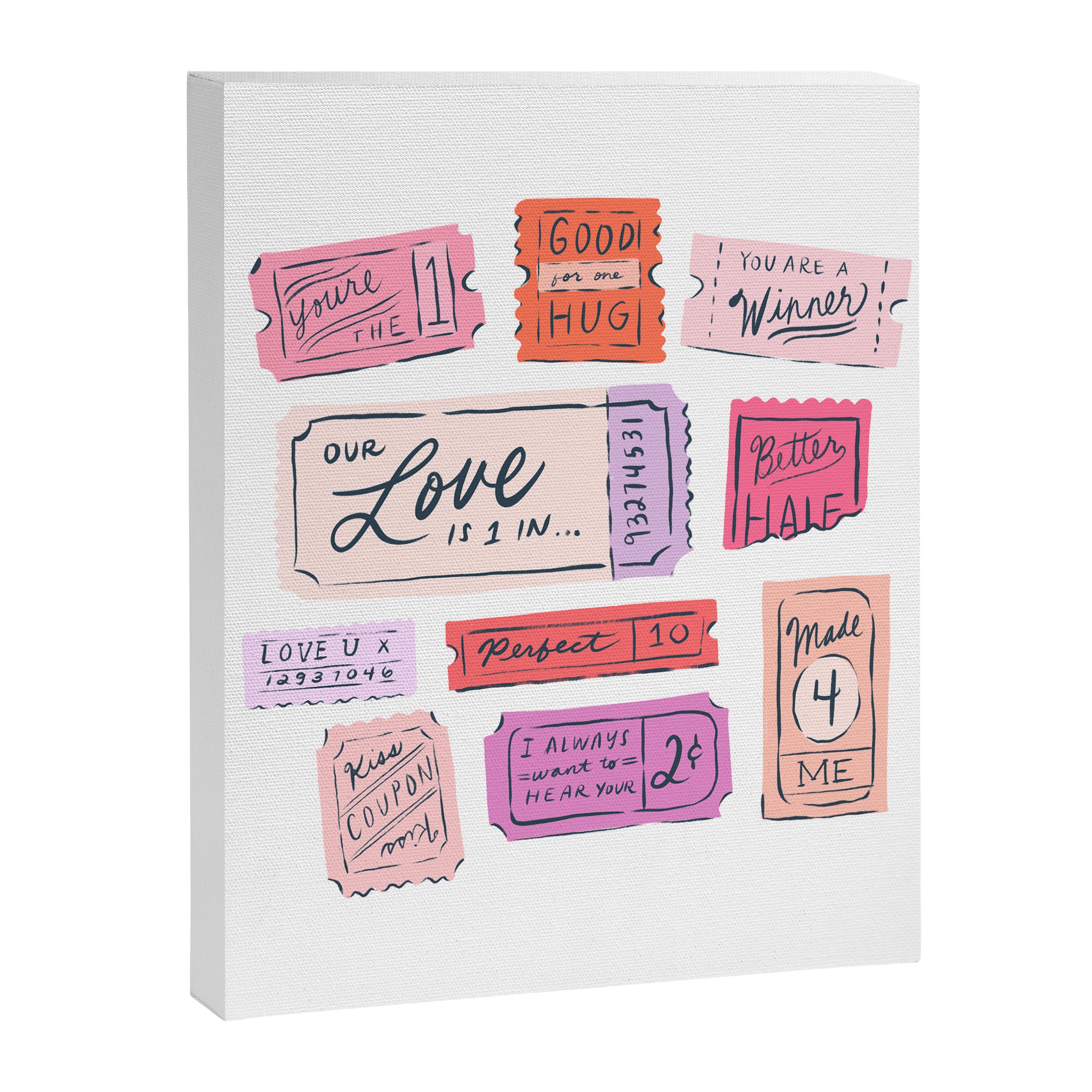 Ticket to Love Canvas Print Gallery Image 8