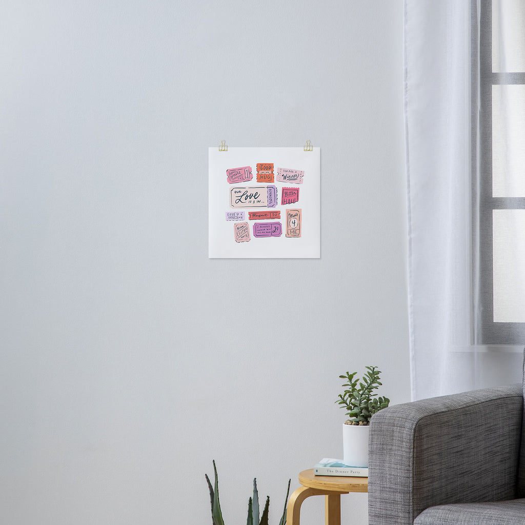 Ticket to Love Art Print Gallery Image 3