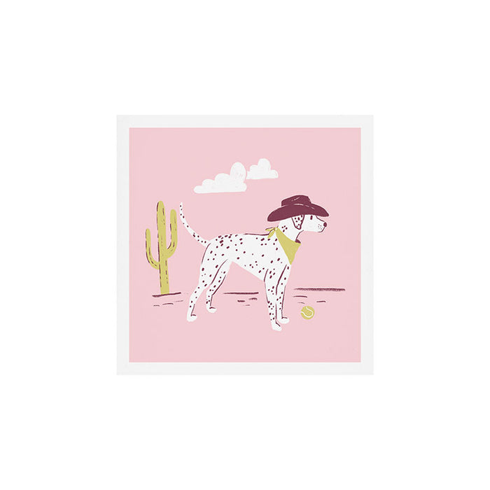 Wild West Dalmatian in Cowboy Hat Art Print Gallery Image 1