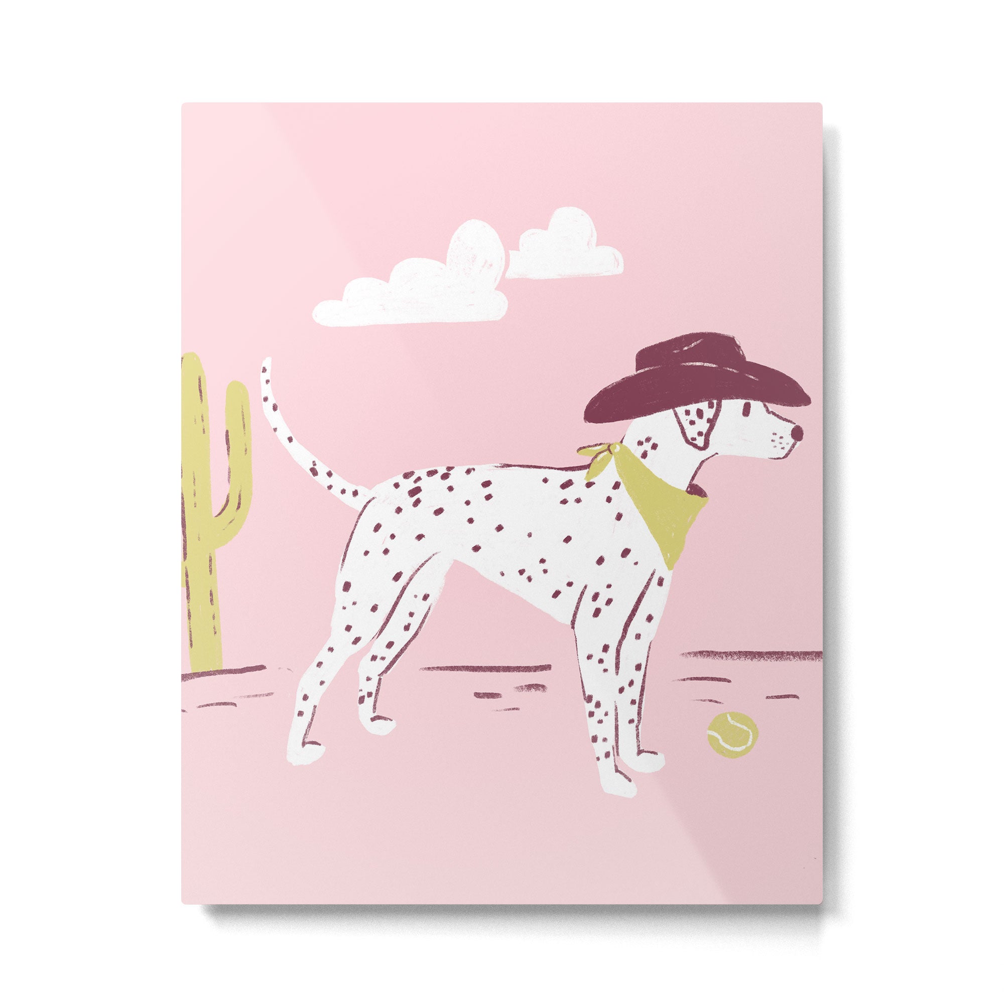 Wild West Dalmatian in Cowboy Hat Metal Print Gallery Image 6