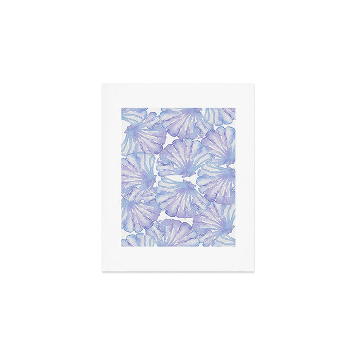 Shell Ya Later - Purple Seashell Pattern Art Print Gallery Image 1