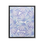 Shell Ya Later - Purple Seashell Pattern Framed Canvas Print Gallery Image 6