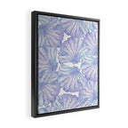 Shell Ya Later - Purple Seashell Pattern Framed Canvas Print Gallery Image 2