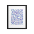 Shell Ya Later - Purple Seashell Pattern Framed Art Print Gallery Image 5