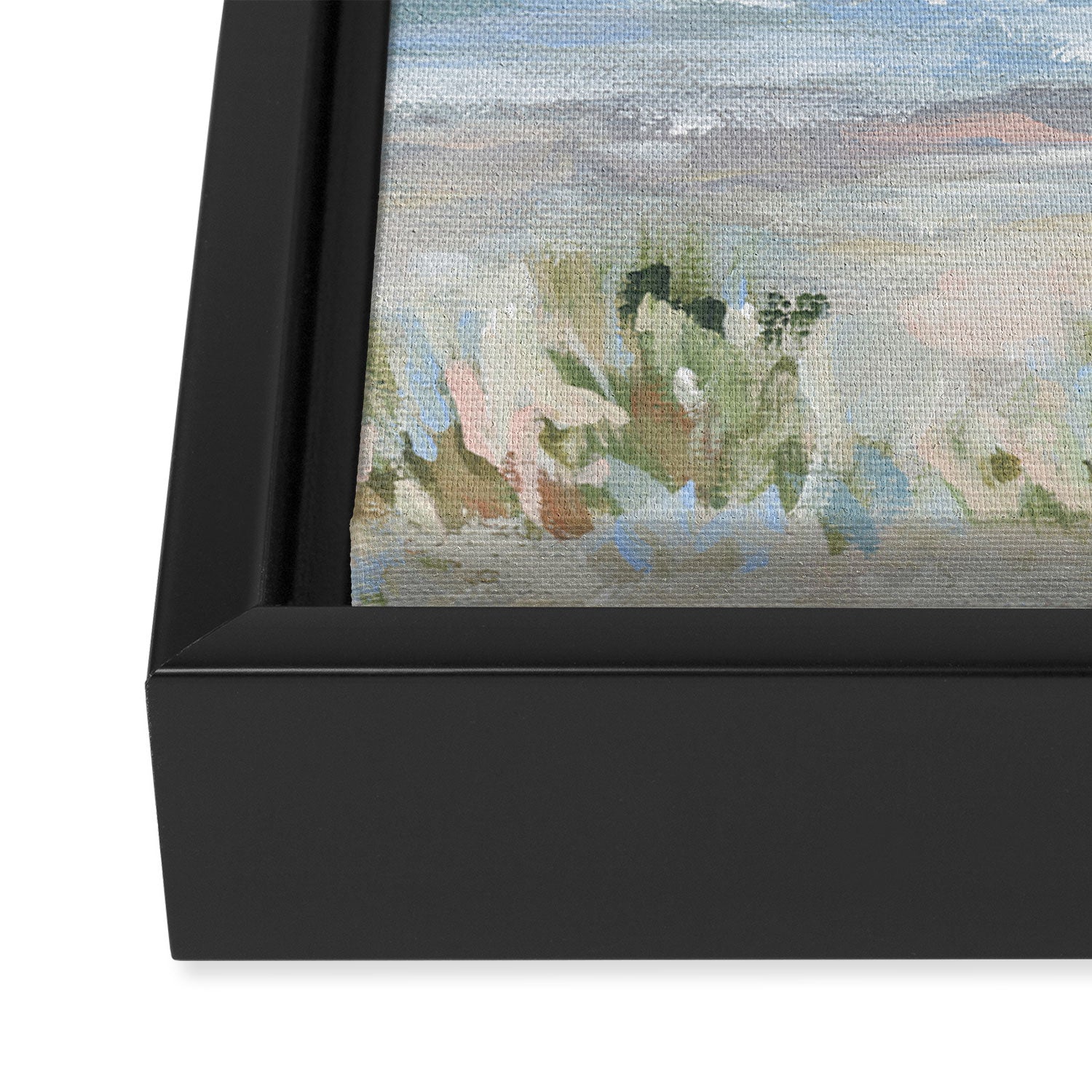 Coastal Dunes - Abstract Seascape Framed Canvas Print Gallery Image 3