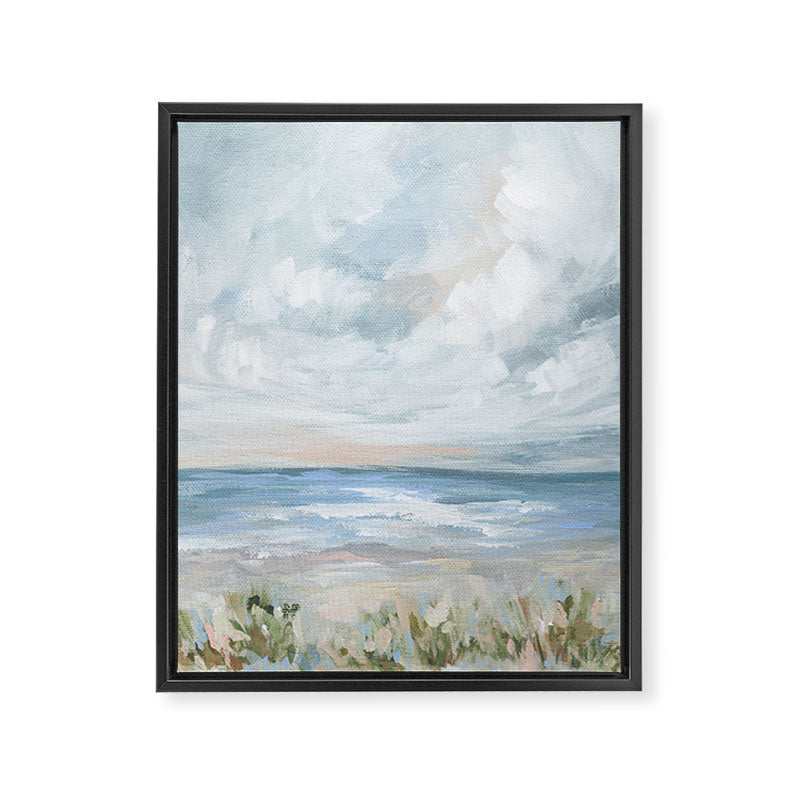 Coastal Dunes - Abstract Seascape Framed Canvas Print Gallery Image 6