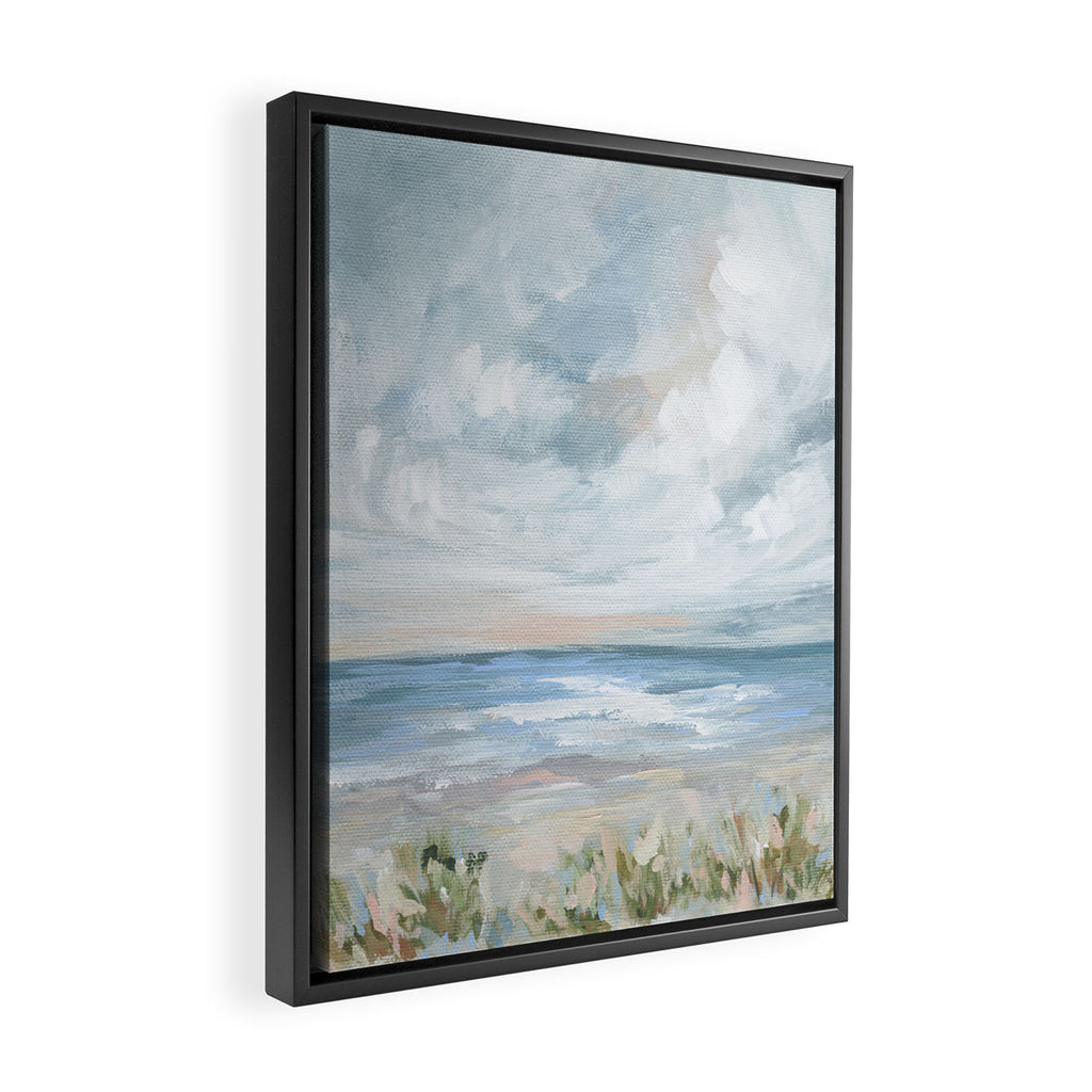 Coastal Dunes - Abstract Seascape Framed Canvas Print Gallery Image 2
