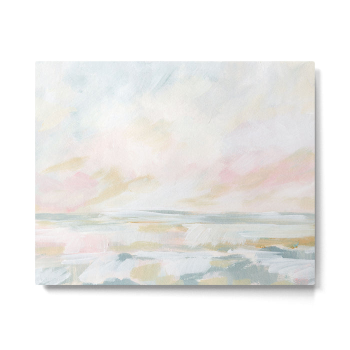 Golden Hour - Pastel Seascape Metal Print Gallery Image 1