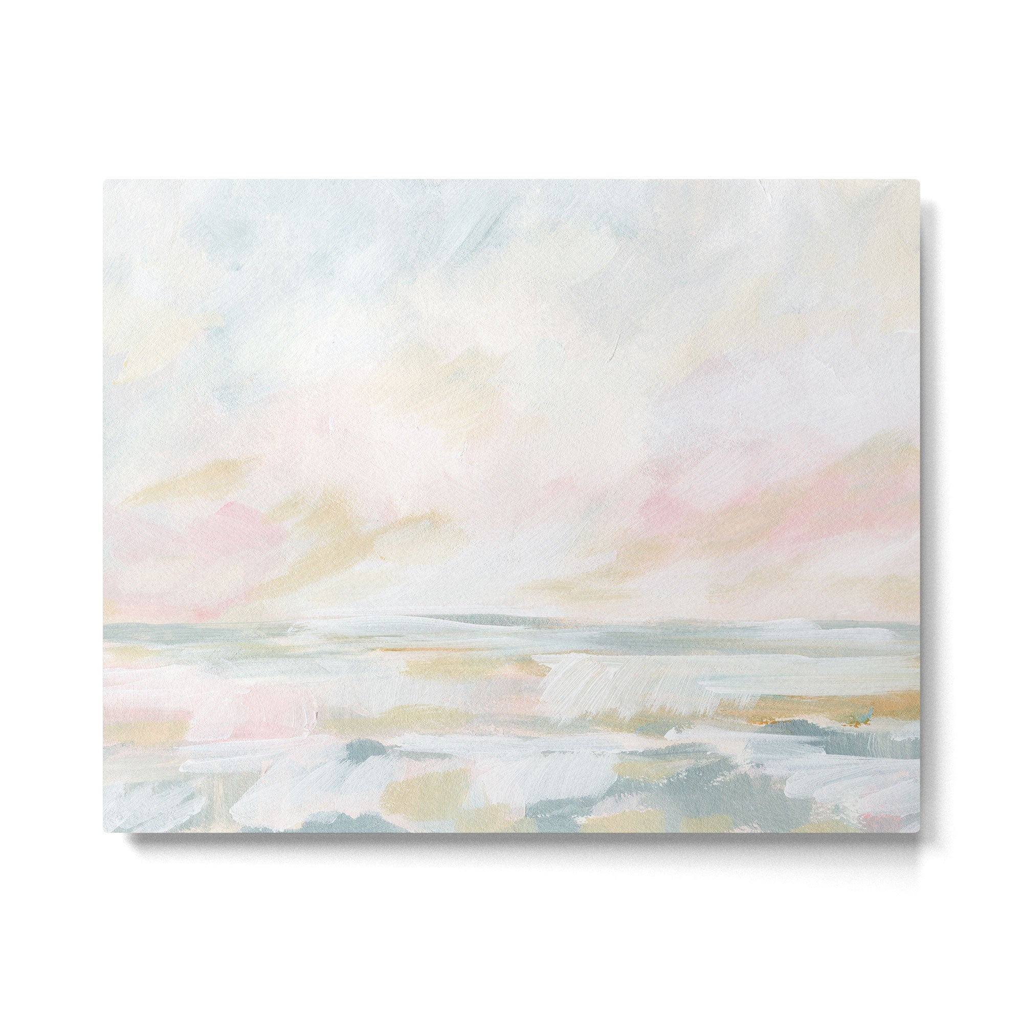 Golden Hour - Pastel Seascape Metal Print Gallery Image 4
