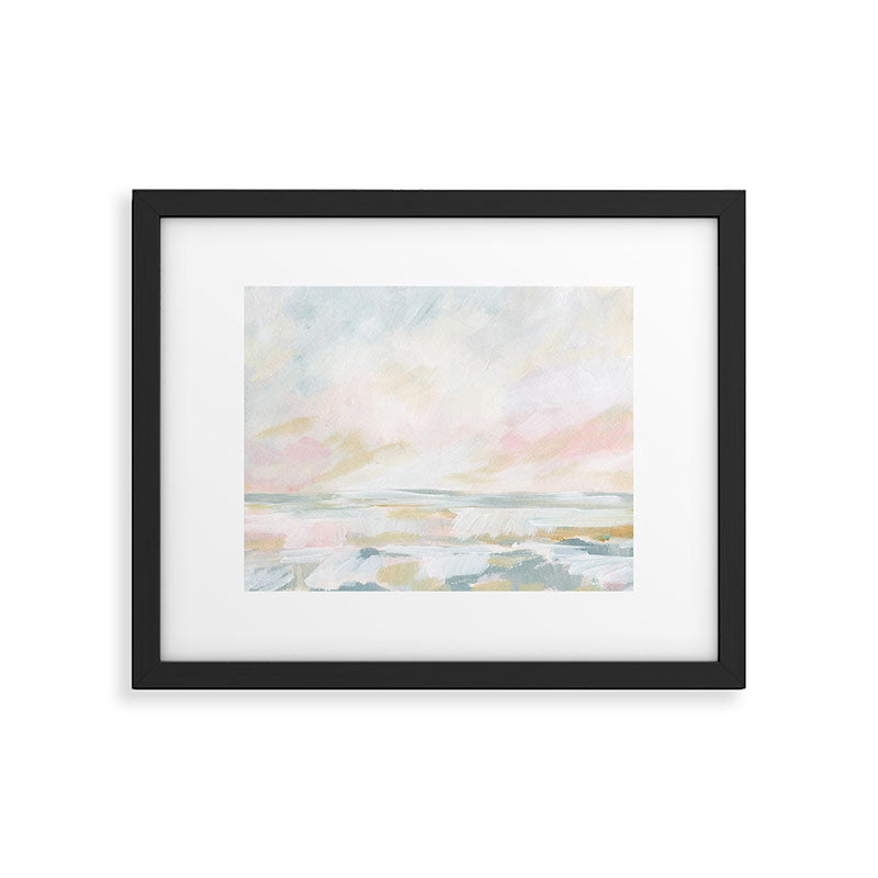 Golden Hour - Pastel Seascape Framed Art Print Gallery Image 5