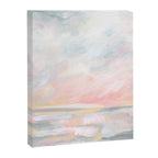 Overwhelm - Pink and Gray Pastel Seascape Canvas Print Gallery Image 3