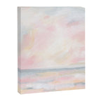 Patience - Pink and Gray Pastel Seascape Canvas Print Gallery Image 3