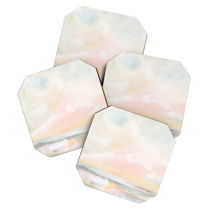 Rebirth - Pastel Ocean Seascape Coaster Gallery Image 1
