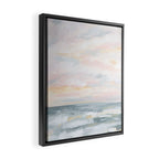 You Are My Sunshine - Gray Pastel Ocean Seascape Framed Canvas Print Gallery Image 2