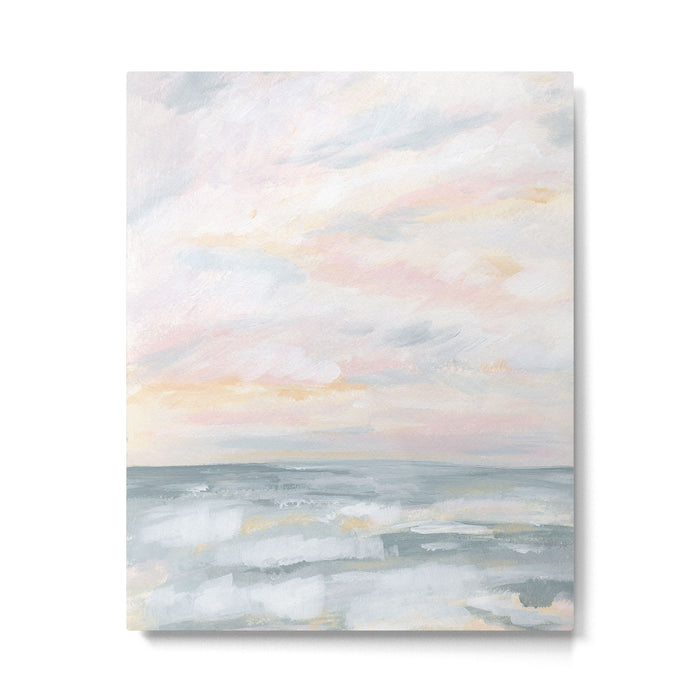 You Are My Sunshine - Gray Pastel Ocean Seascape Metal Print Gallery Image 1