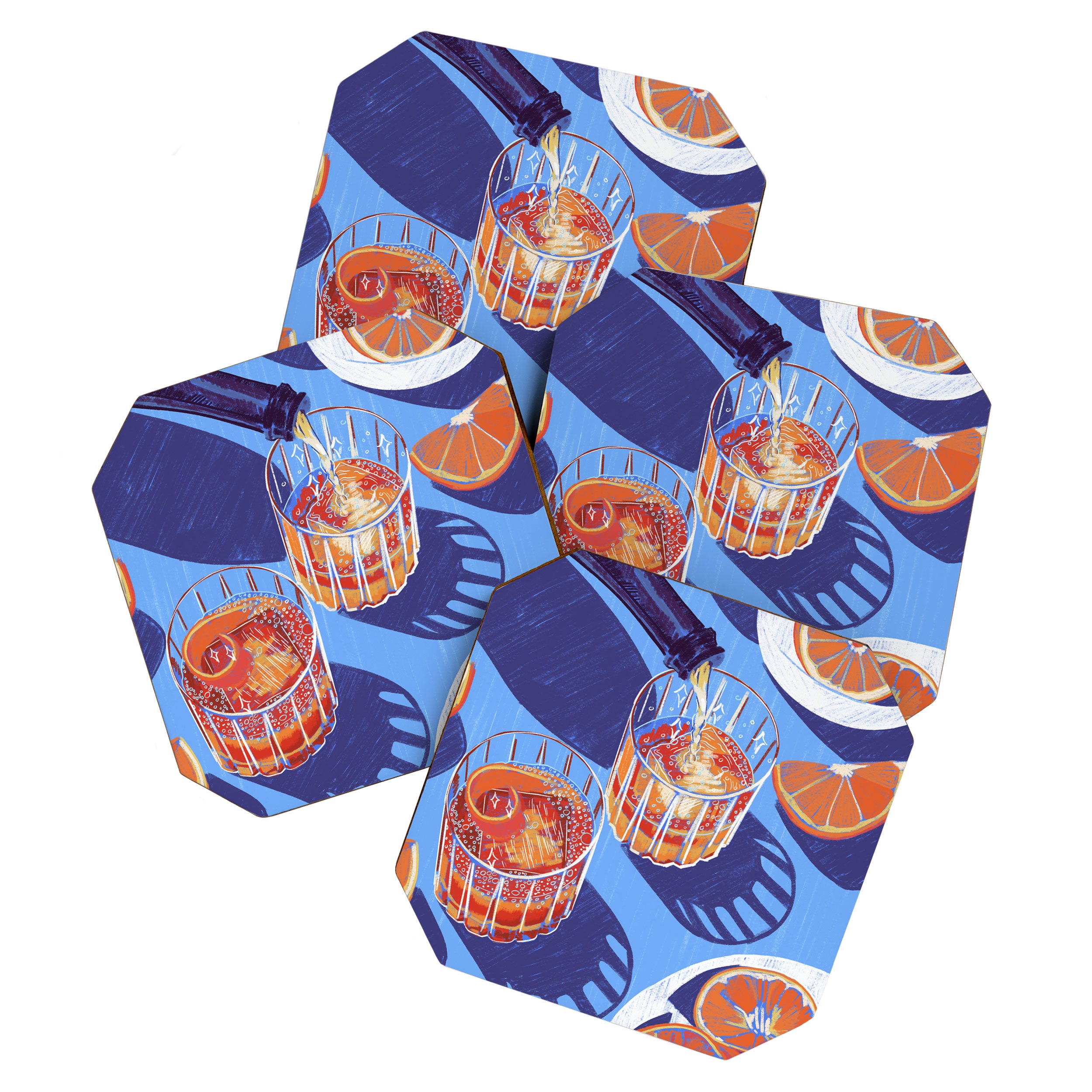 Negroni Spagliato Coaster Gallery Image 1
