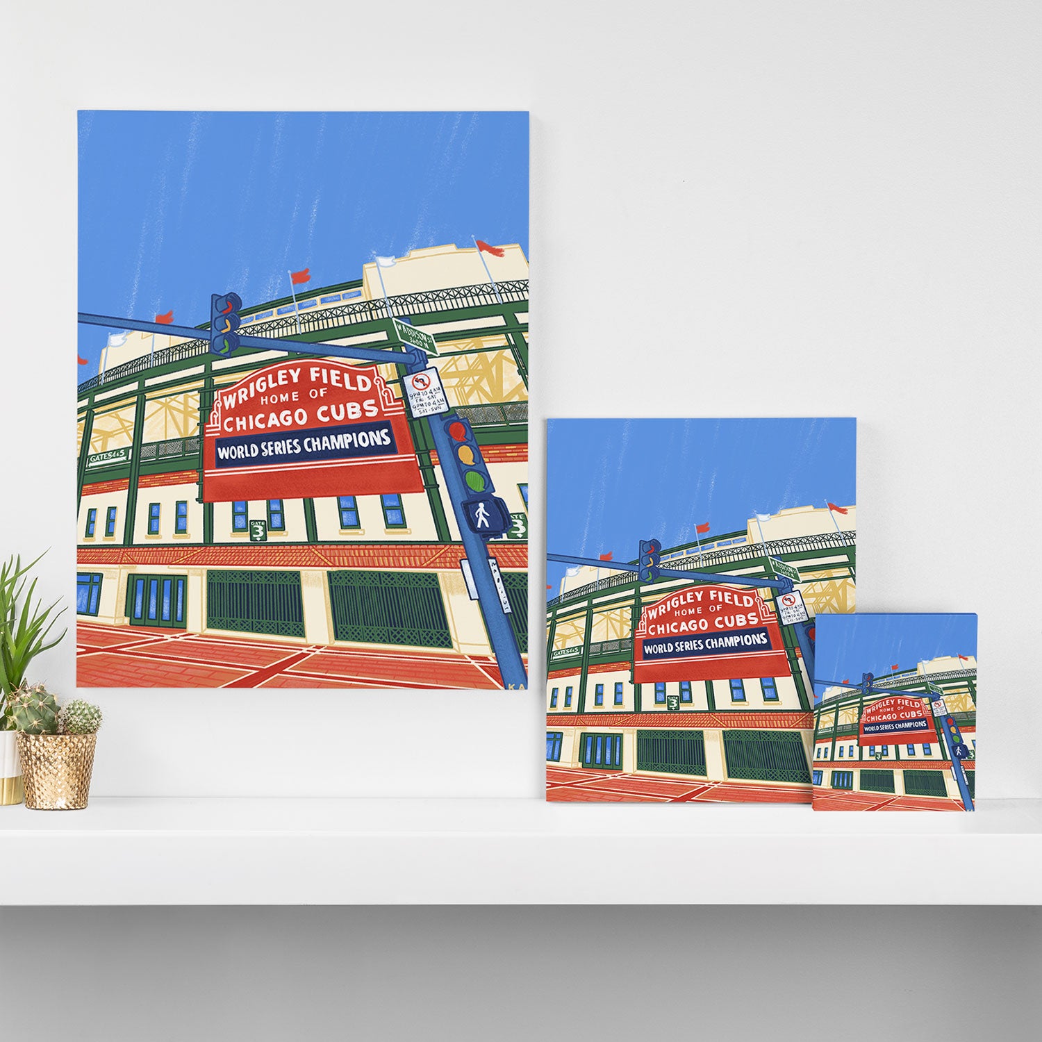 Wrigley Field Canvas Print Gallery Image 3