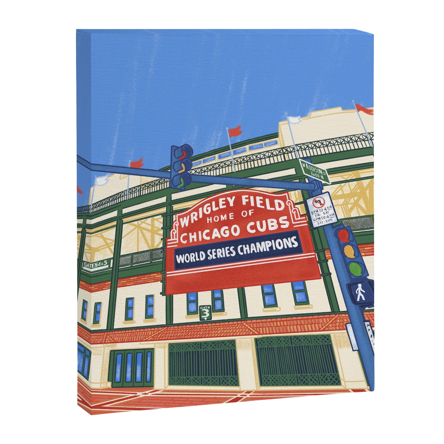 Wrigley Field Canvas Print Gallery Image 6