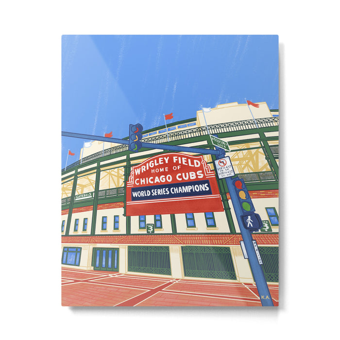 Wrigley Field Metal Print Gallery Image 1