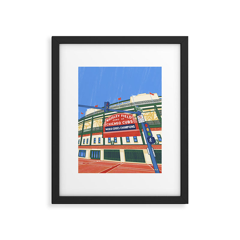 Wrigley Field Framed Art Print Gallery Image 5