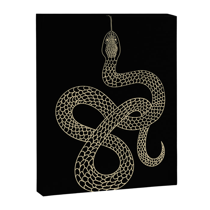 Vintage line snake Canvas Print Gallery Image 1