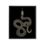 Vintage line snake Framed Canvas Print Gallery Image 6