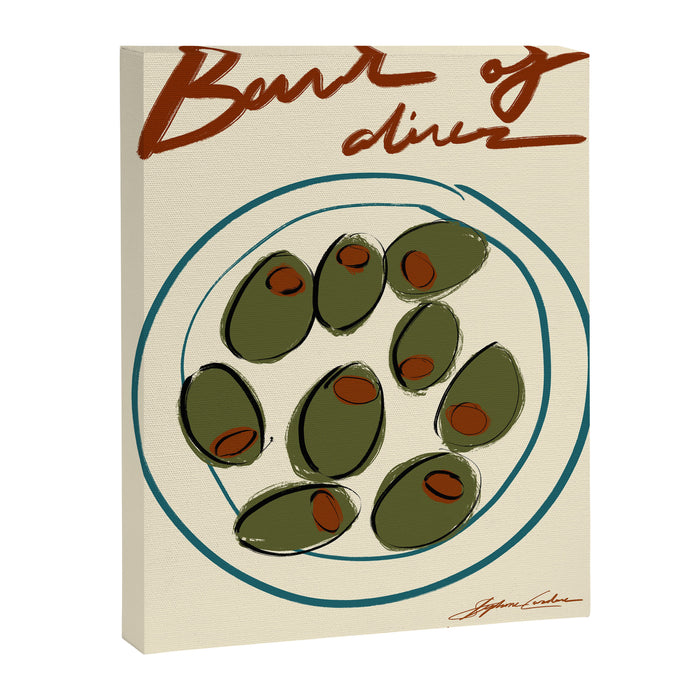 Bowl of Olives Canvas Print Gallery Image 1