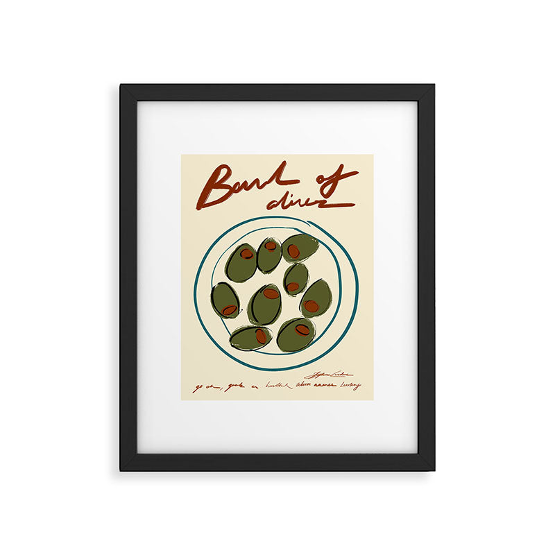 Bowl of Olives Framed Art Print Gallery Image 5