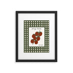 Cherry Tomatoes Checkered Framed Art Print Gallery Image 5