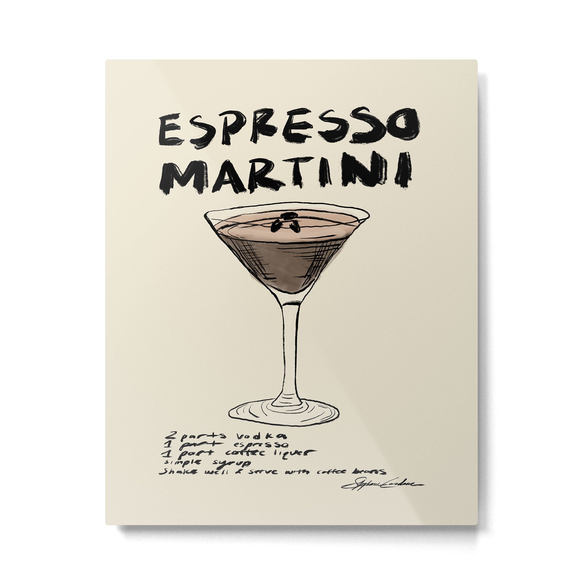 Espresso Martini Metal Print Gallery Image 4