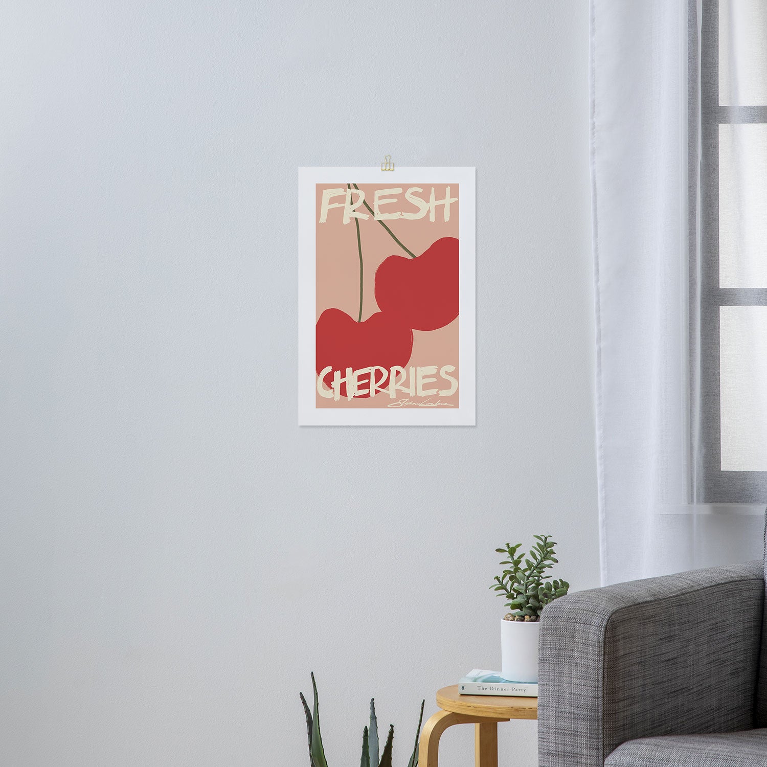 Fresh Cherries Art Print Gallery Image 3