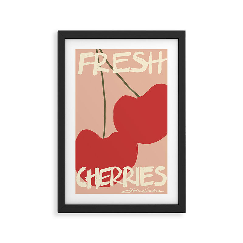 Fresh Cherries Framed Art Print Gallery Image 2