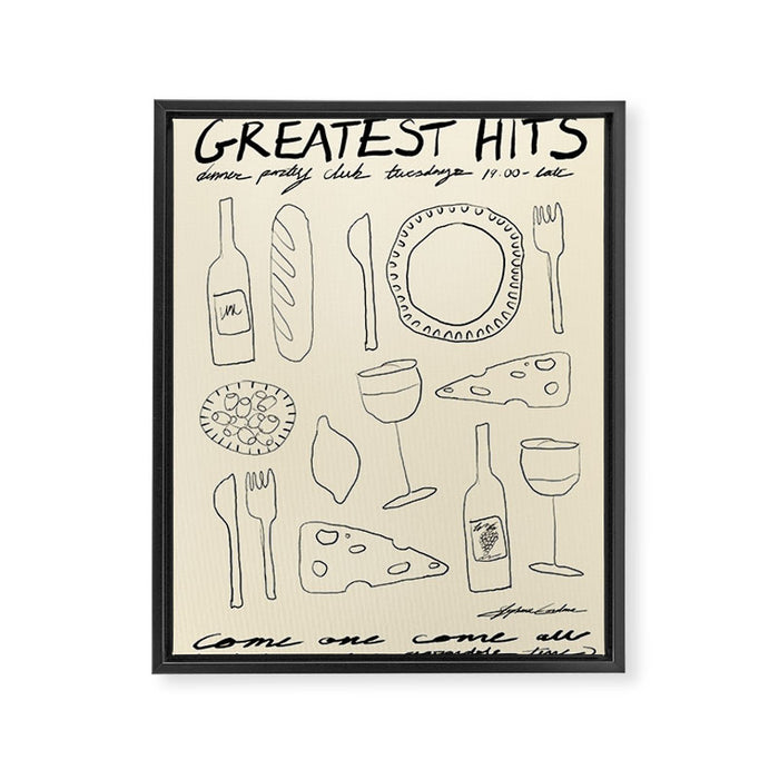 Greatest Hits Framed Canvas Print Gallery Image 1