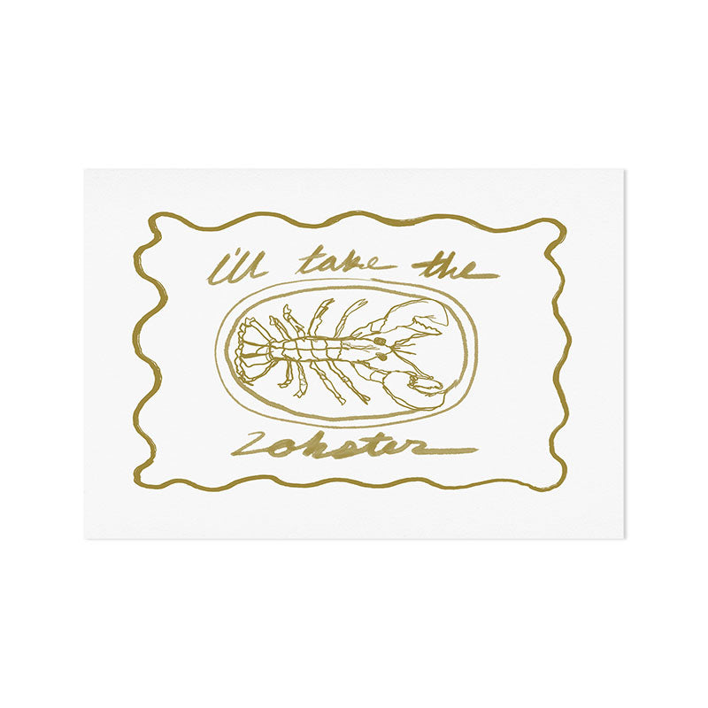 I'll Take the Lobster Art Print Gallery Image 1