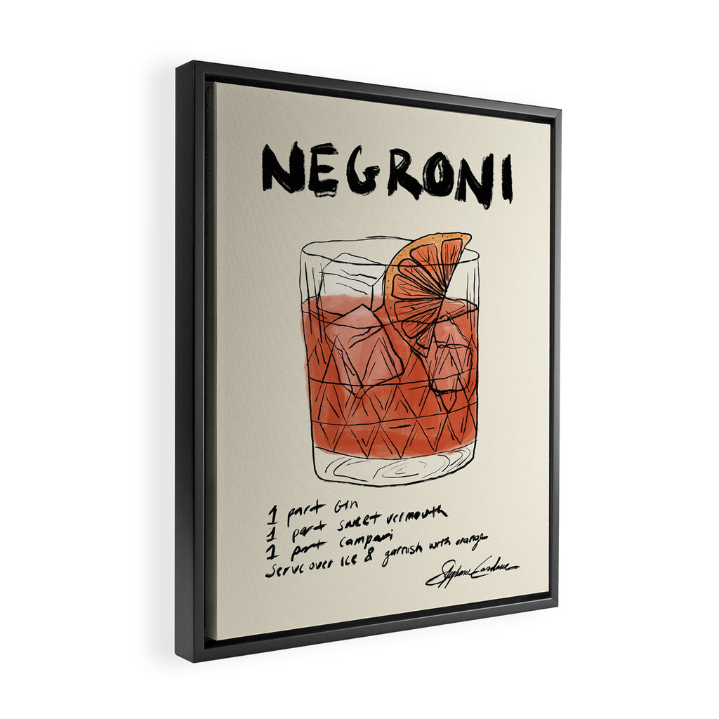 Negroni Framed Canvas Print Gallery Image 2