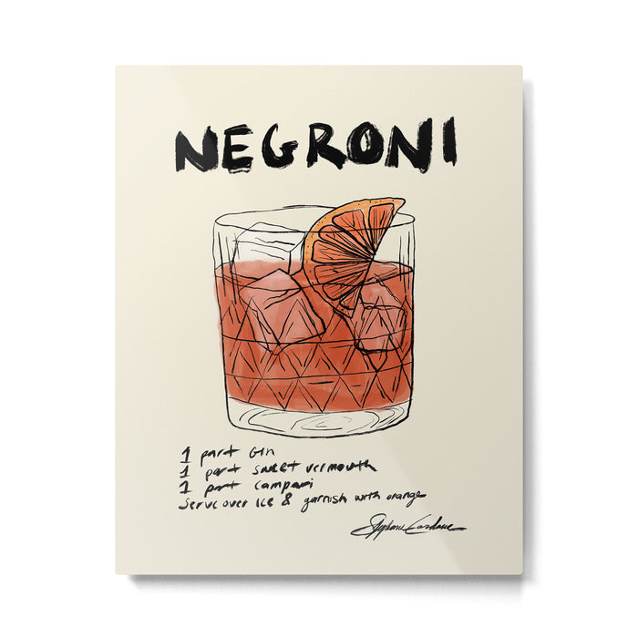 Negroni Metal Print Gallery Image 1