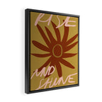 Rise and Shine Vintage Sun Framed Canvas Print Gallery Image 2