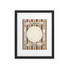 Supper Club Vintage Stripe Framed Art Print Gallery Image 5